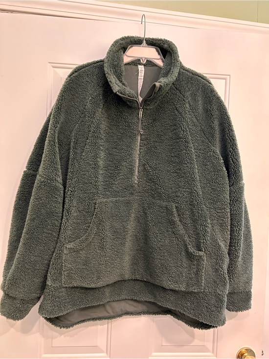 Lululemon Jackets & Blazers - Lululemon Scuba Oversized Funnel-Neck Sherpa Half-Zip Dark Forest XL/XXL